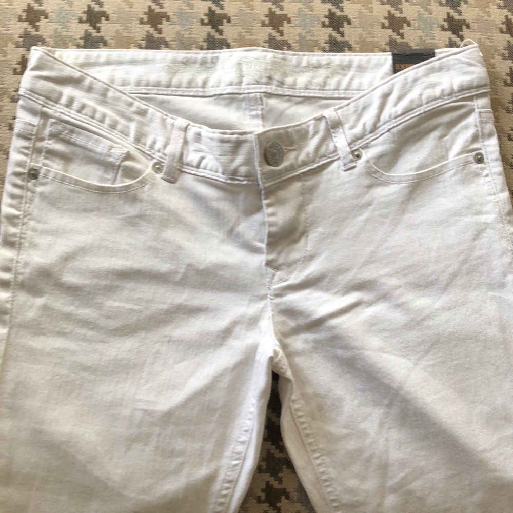 Express White Crop Zelda Jean Leggings NWT